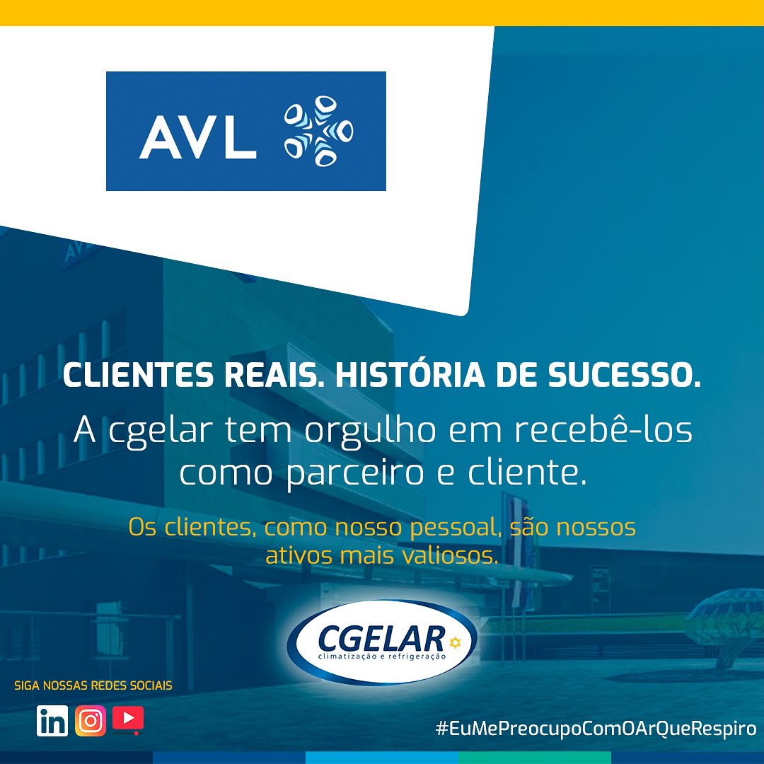 🎉 Novo Cliente CGELAR! 🎉
É com grande satisfação que anunciamos nossa mais nova parceria com a AVL South América ✨ Agora, a CGELAR será responsável pela manutenção preventiva, corretiva e PMOC de seus sistemas de climatização, garantindo mais segurança, eficiência e conforto para suas operações.
Nosso compromisso é oferecer um serviço de alta qualidade, sempre alinhado às normas e melhores práticas do setor. 🚀🔧
💡 Quer uma gestão completa e confiável para o seu sistema de climatização? Fale com a CGELAR!
📩 Saiba mais em 👉 www.cgelar.com.br
#CGELAR #ManutençãoPreventiva #PMOC #Eficiência #ClimatizaçãoProfissional
