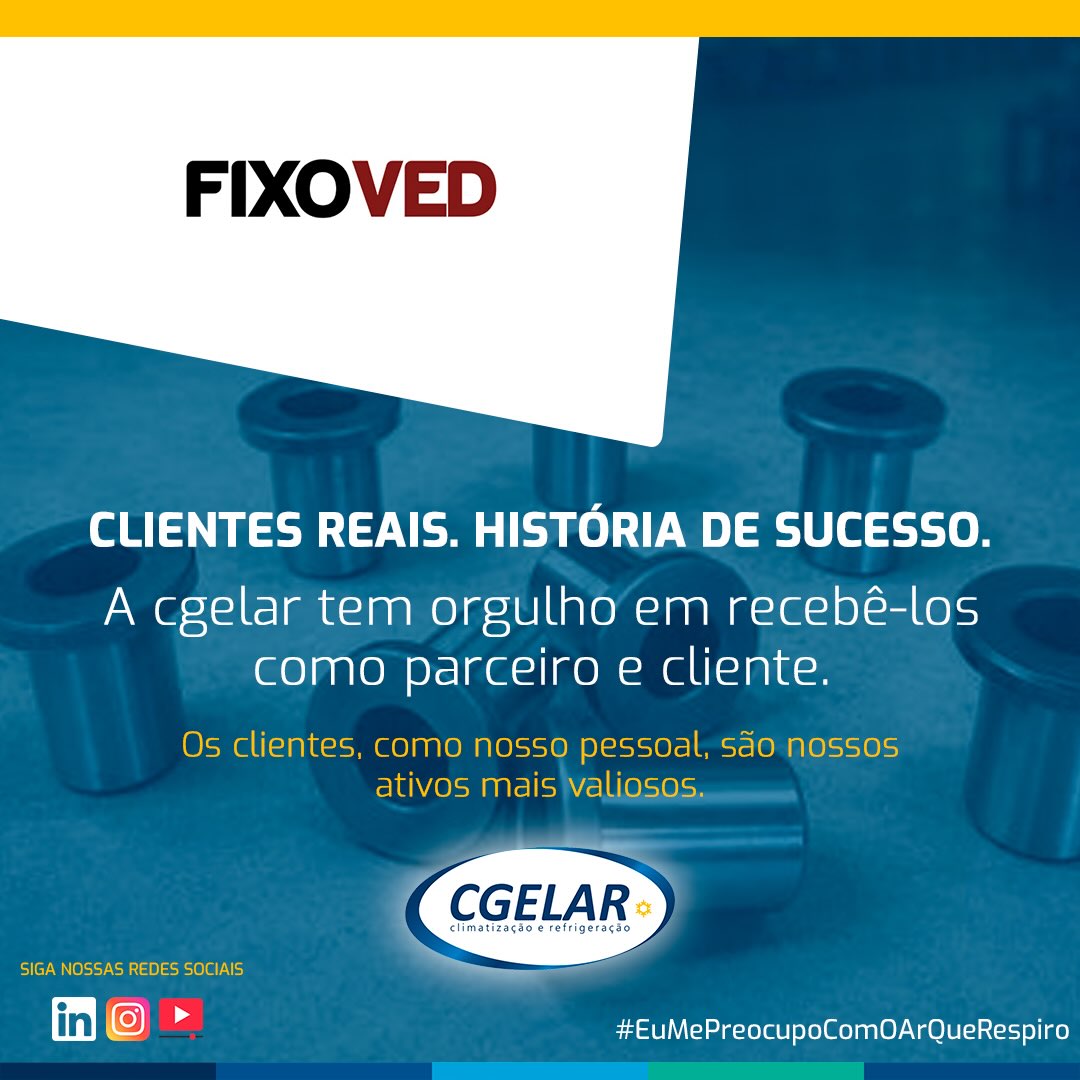 🤝 Seja bem-vinda, Fixoved!

É com grande satisfação que anunciamos o início de mais uma parceria de sucesso.

A partir de agora, a CGELAR passa a ser responsável pelos serviços de manutenção preventiva, corretiva e PMOC dos sistemas de climatização da Fixoved, contribuindo para uma operação mais segura, eficiente e em conformidade com as normas vigentes.

Agradecemos a confiança depositada em nossa equipe e reafirmamos nosso compromisso em entregar um atendimento de excelência, qualidade técnica e agilidade em todas as etapas da operação.

Seja muito bem-vinda à família CGELAR!

#BemVinda #NovoCliente #CGELAR #Climatização #PMOC ManutençãoPreventiva Facilities Engenharia ArCondicionado